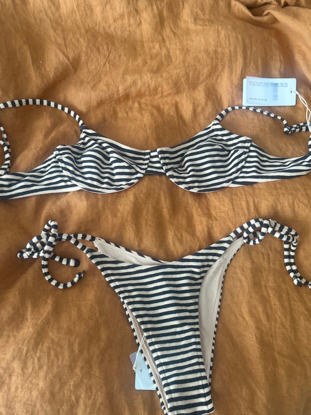 Zulu & Zephyr Black and Yellow Striped Bikini Set 🐝